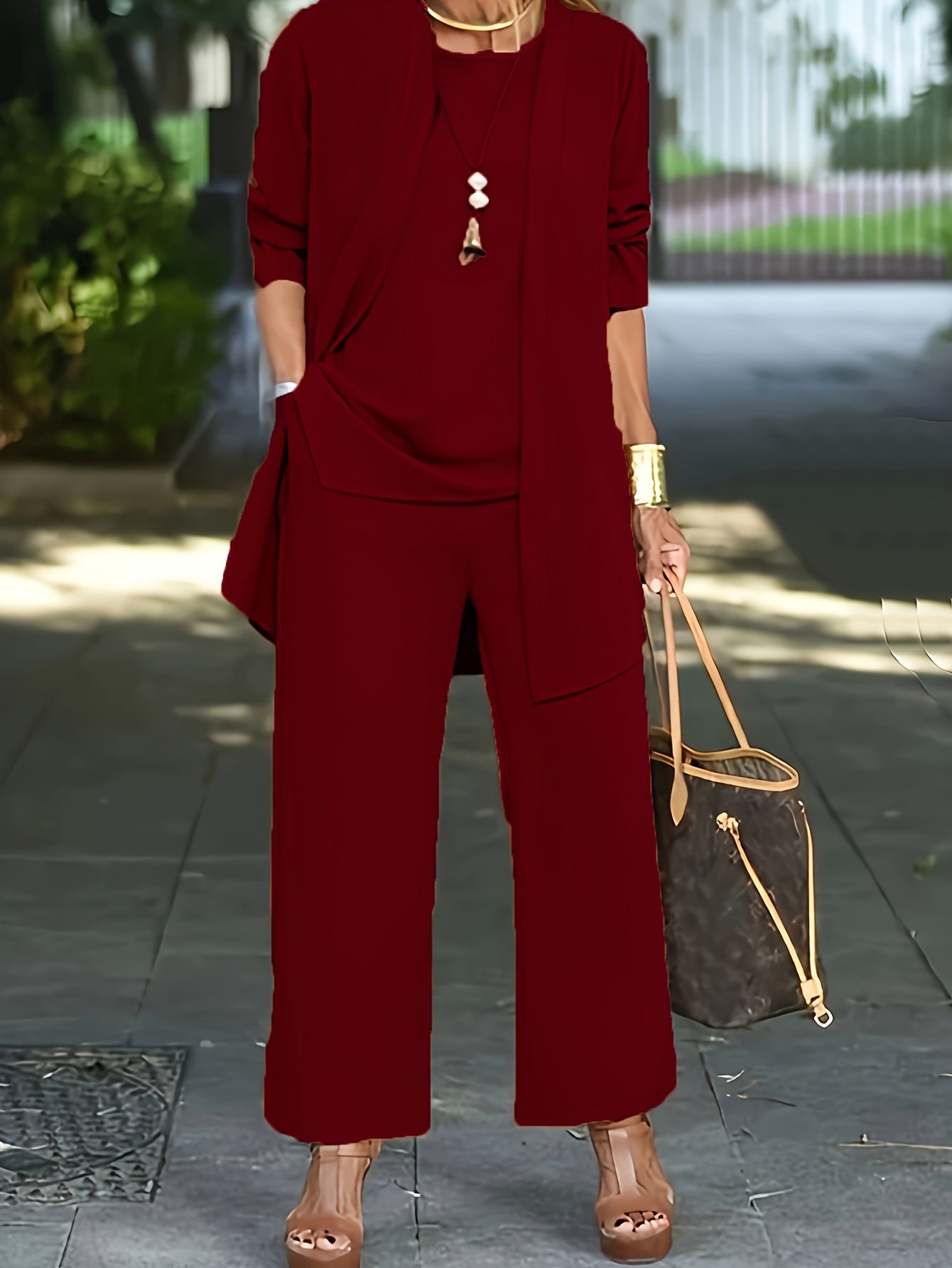 Jessamine | Women's Casual Three-Piece Trouser Set
