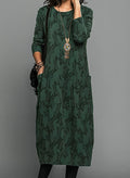 Quireya | Women's Elegant Long Sleeve Maxi Dress