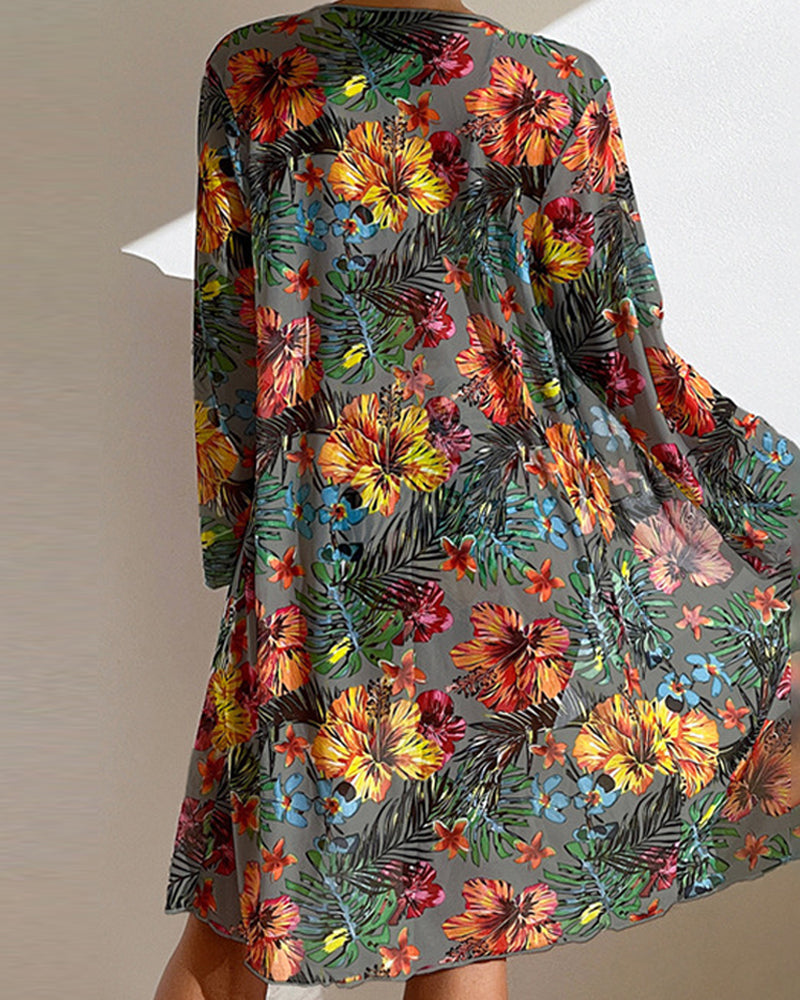 Mirel | Women's Floral Bikini with Cover-Up Set