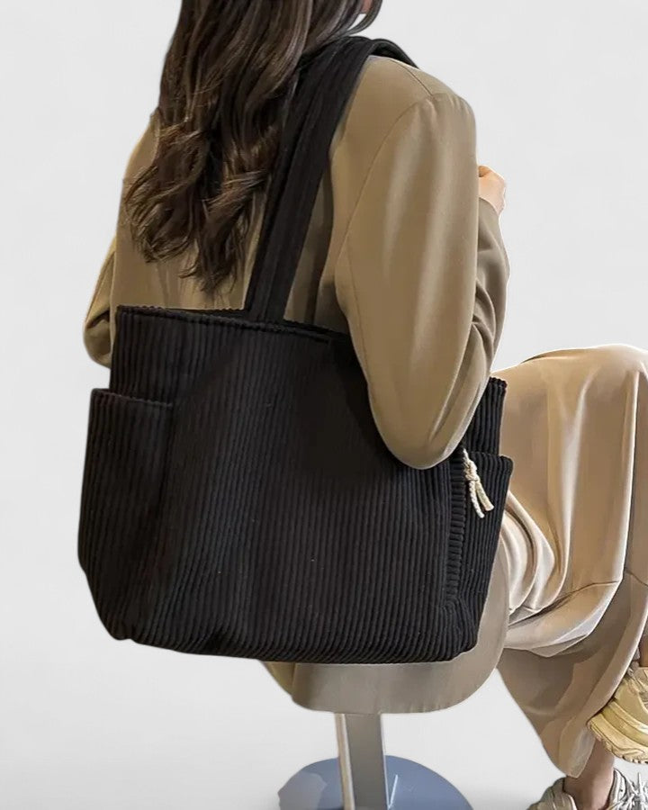 Hadleigh | Women's Structured Open-Top Tote Bag