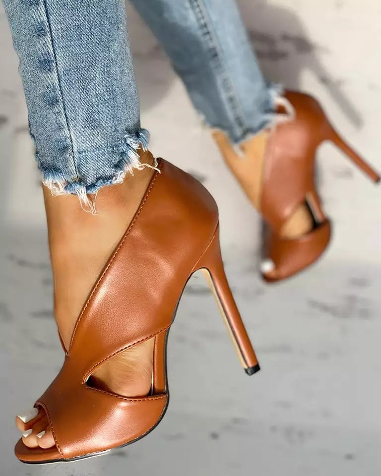 Rixia | Women's Summer Open-Toe High Heel Sandals