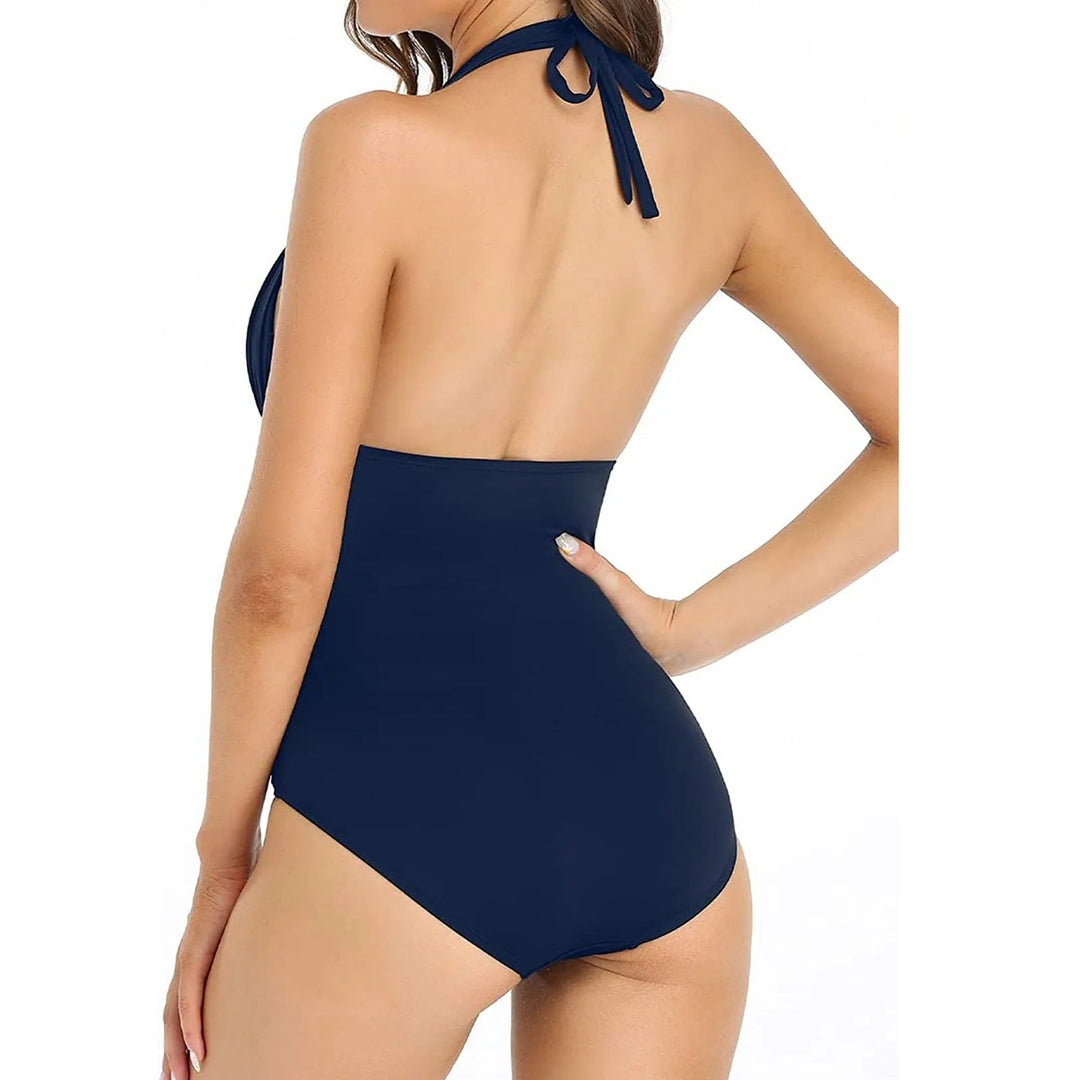 Desdemona | Women's Elegant V-Neck One-Piece Swimsuit