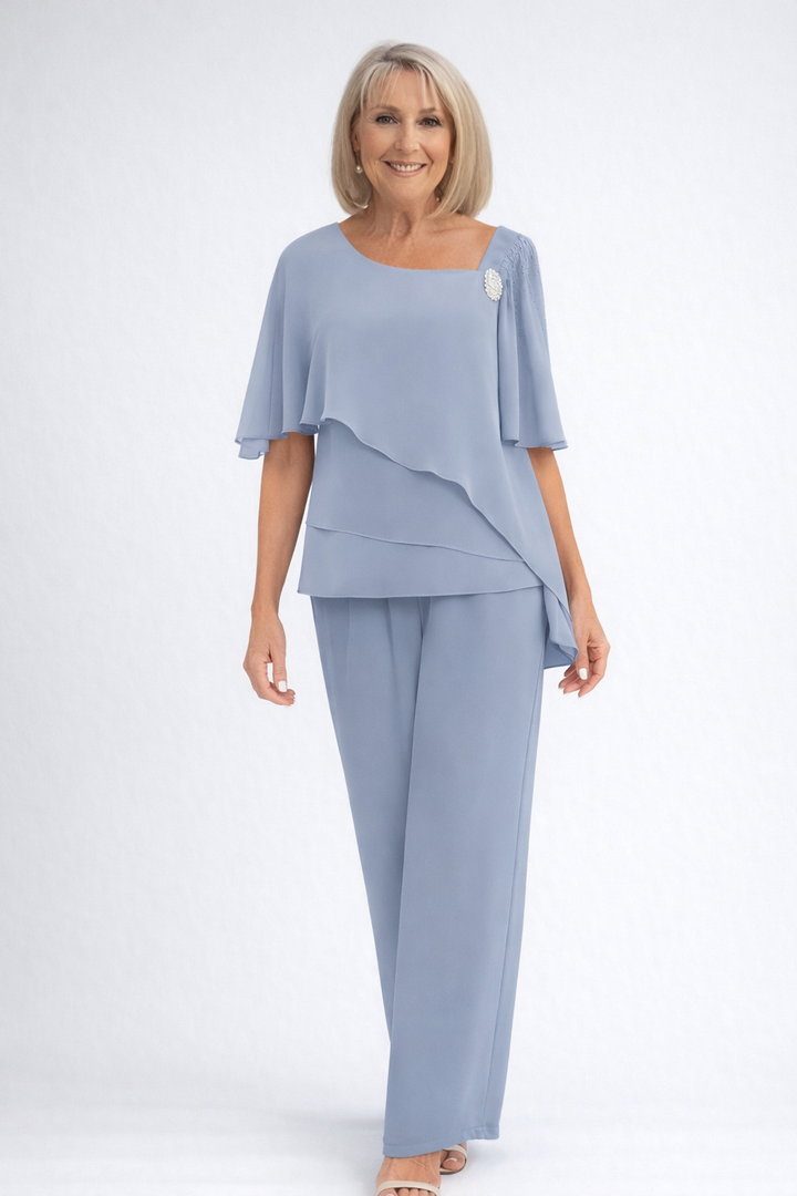 Zephyra | Women's Elegant Layered Two Piece Set