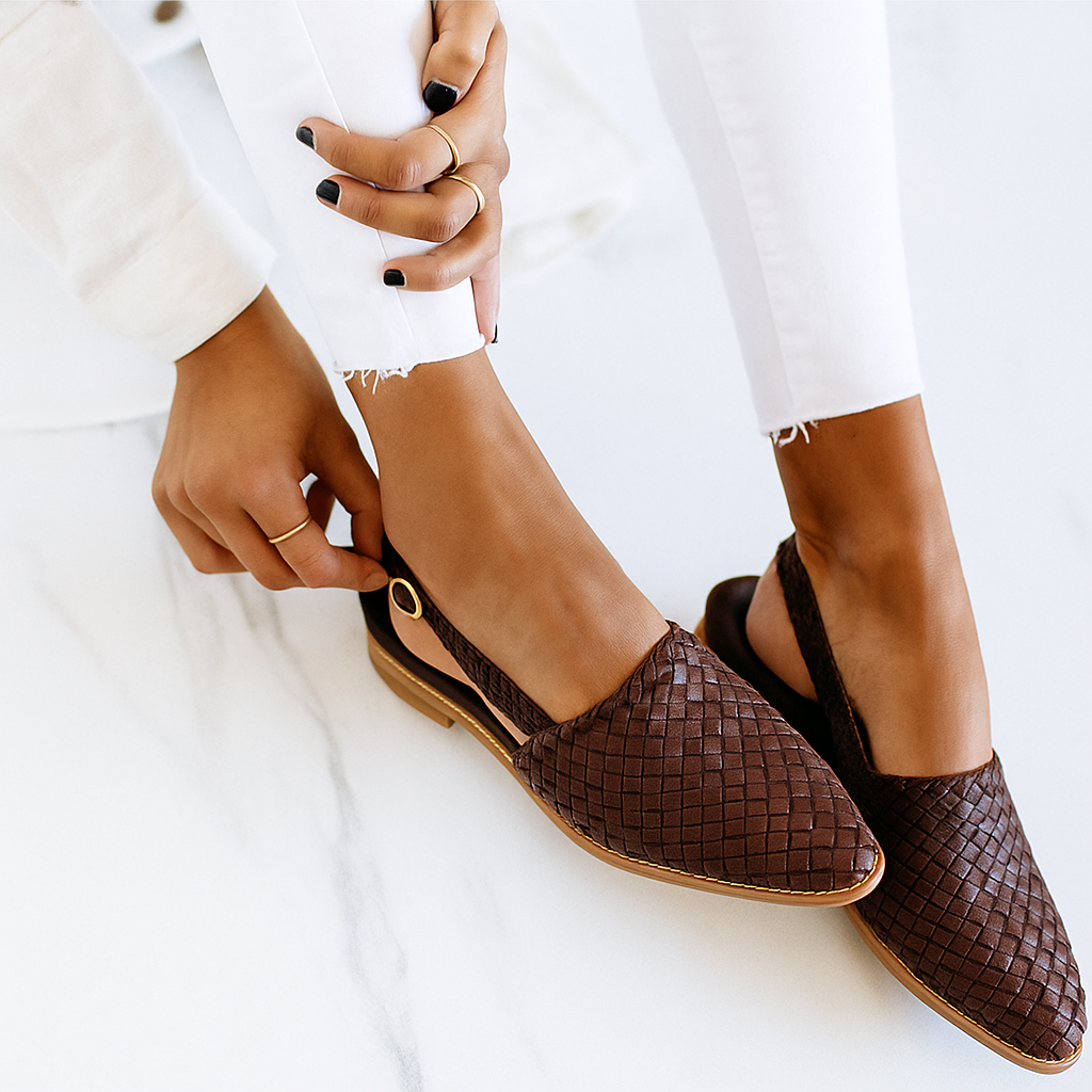 Aurieth | Women's Casual Woven Slip-On Sandals