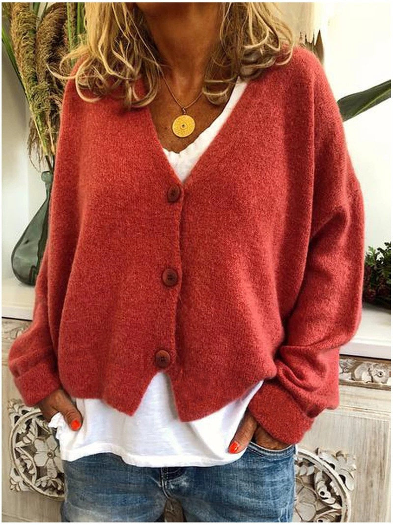 Alouette | Women's Knit Button-Up Relaxed Fit Cardigan