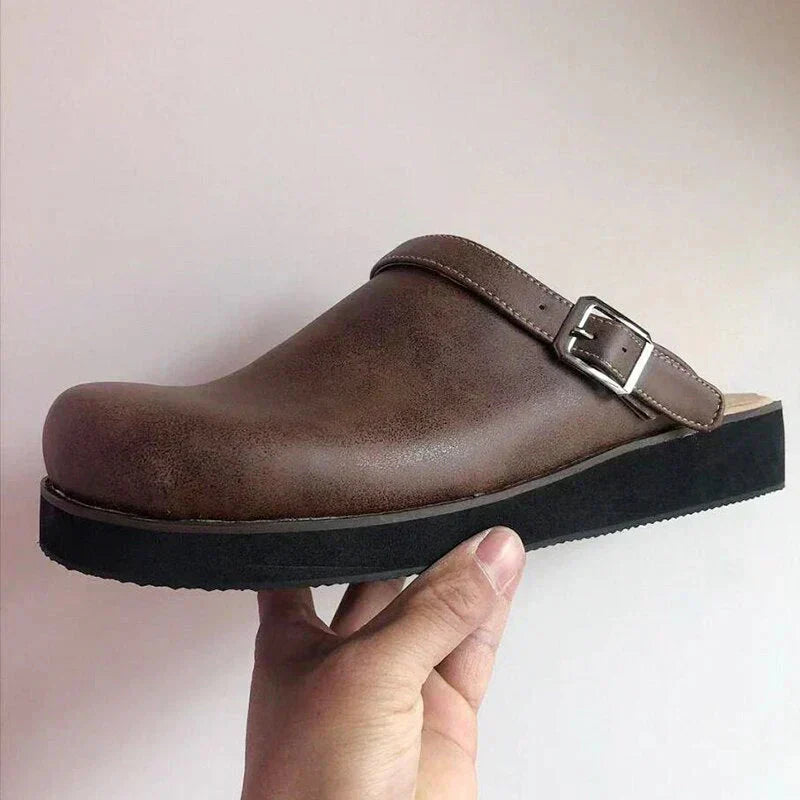 Avenira | Women's Buckle Slip-On Sandals
