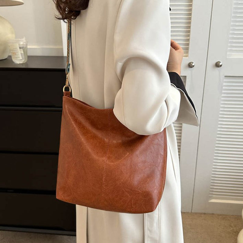 Calista | Women's Leather Hobo Shoulder Tote Bag
