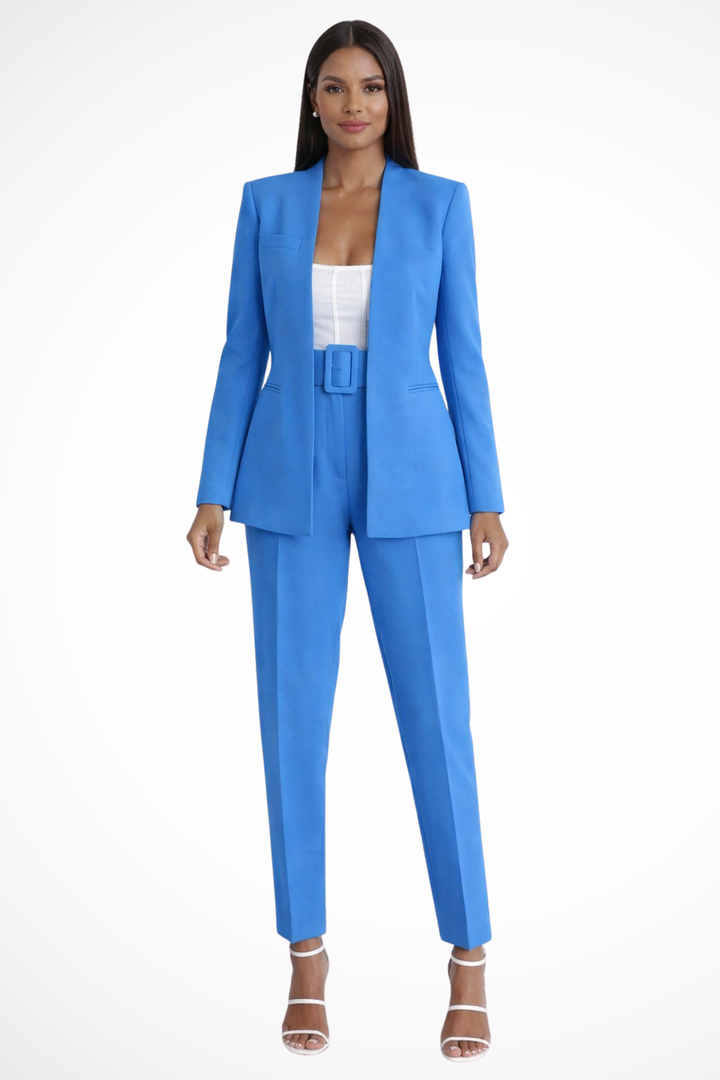 Harriet | Women's Tailored Blazer and Wide Leg Trousers Suit Set