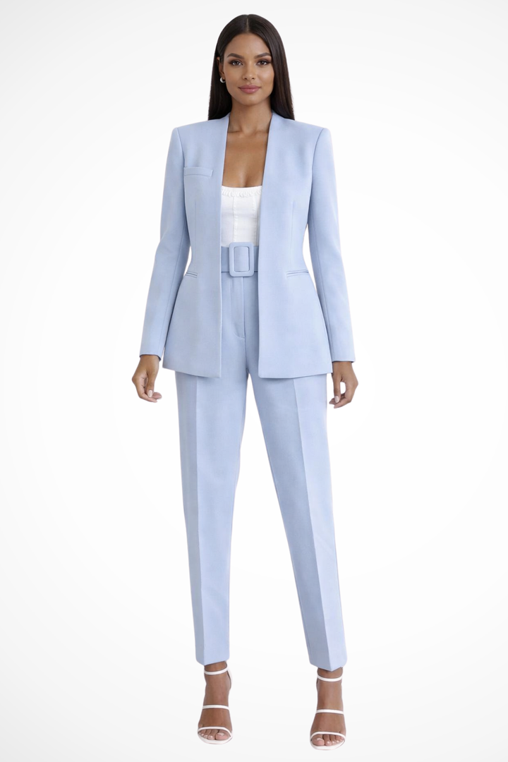 Harriet | Women's Tailored Blazer and Wide Leg Trousers Suit Set