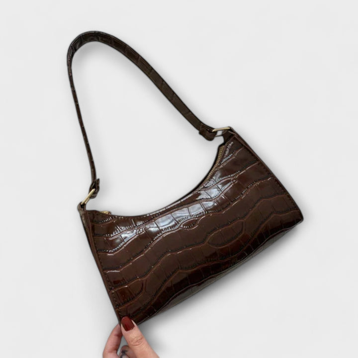 Brenna | Women's Chic Croc-Embossed Shoulder Bag