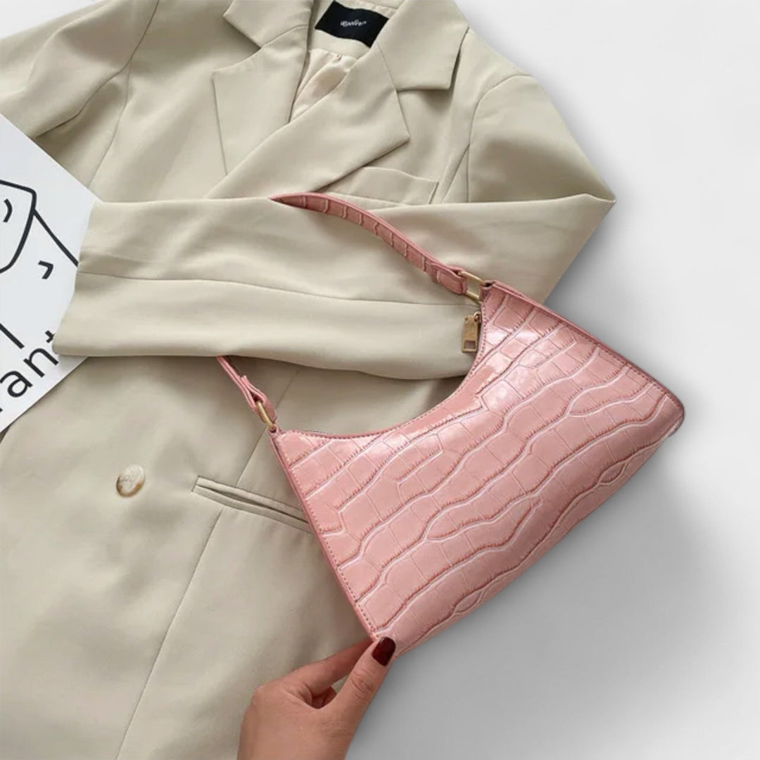 Brenna | Women's Chic Croc-Embossed Shoulder Bag