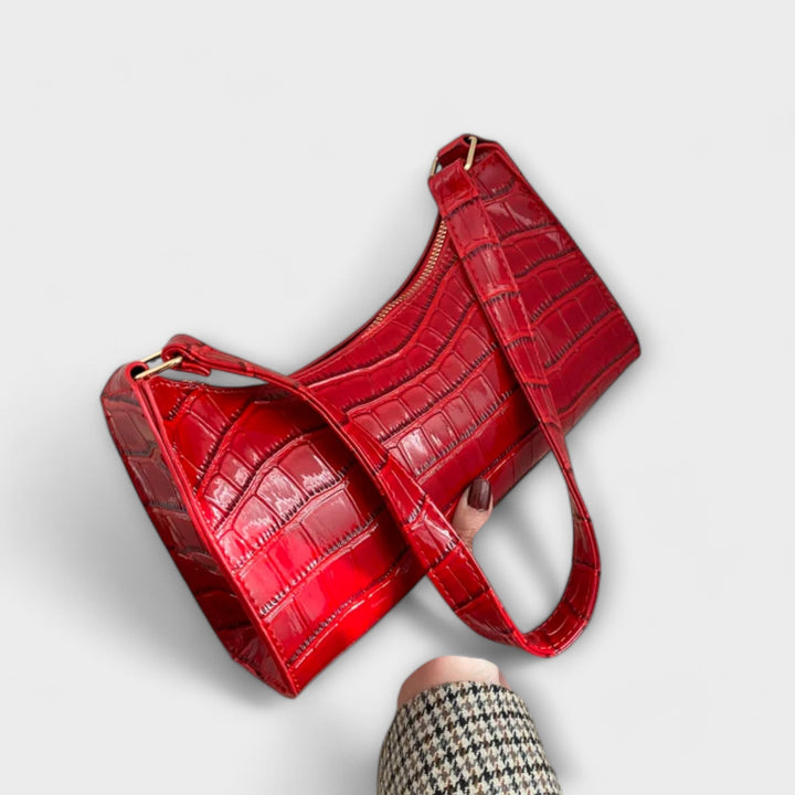 Brenna | Women's Chic Croc-Embossed Shoulder Bag