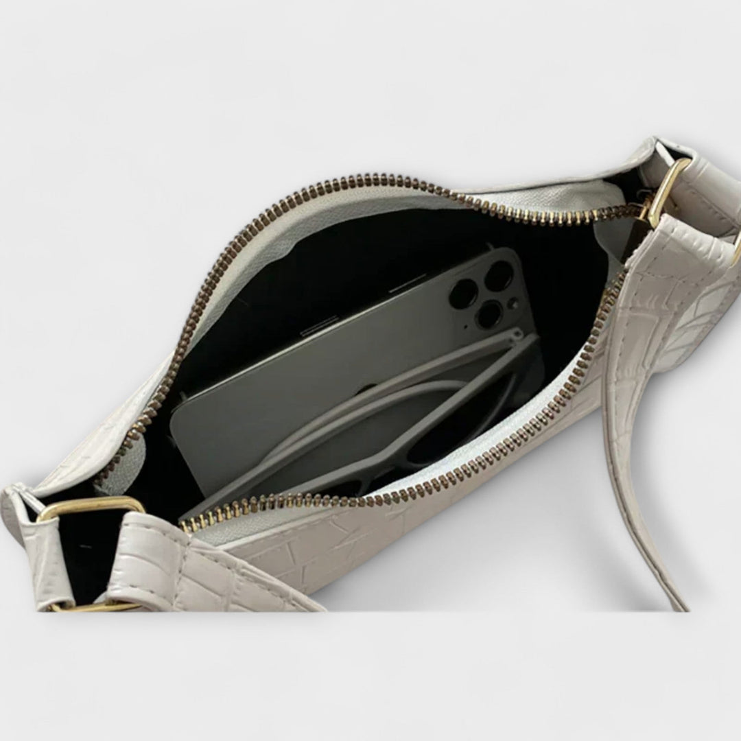 Brenna | Women's Chic Croc-Embossed Shoulder Bag