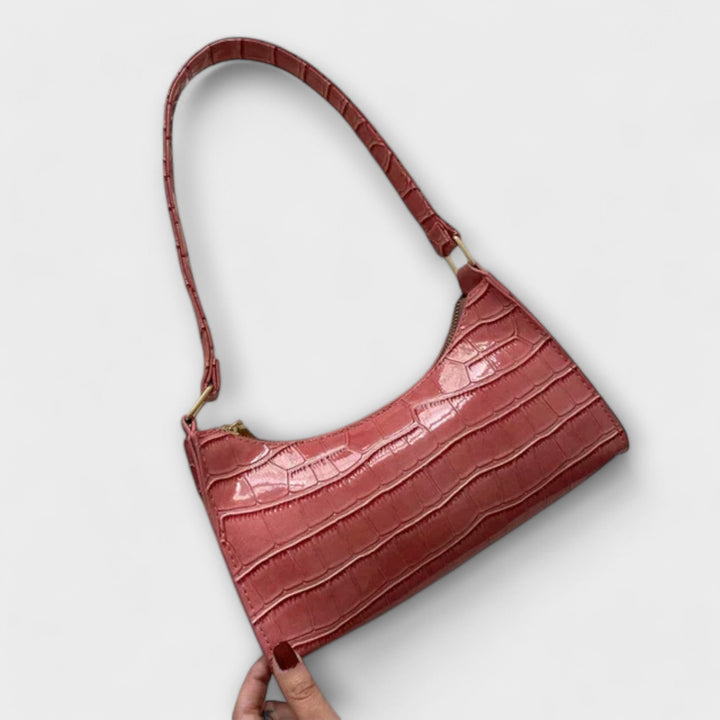 Brenna | Women's Chic Croc-Embossed Shoulder Bag