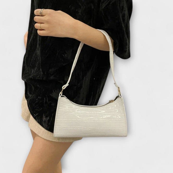 Brenna | Women's Chic Croc-Embossed Shoulder Bag
