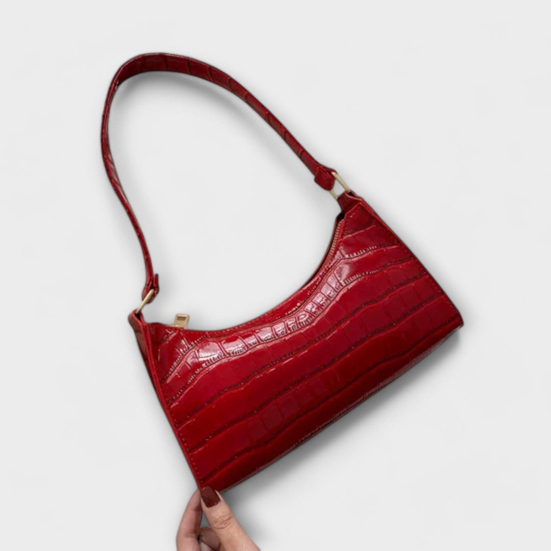 Brenna | Women's Chic Croc-Embossed Shoulder Bag