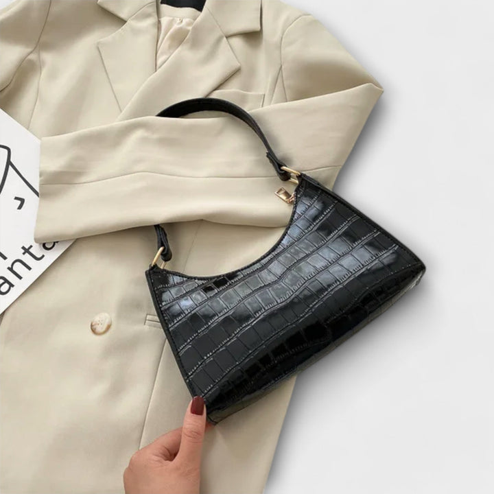 Brenna | Women's Chic Croc-Embossed Shoulder Bag