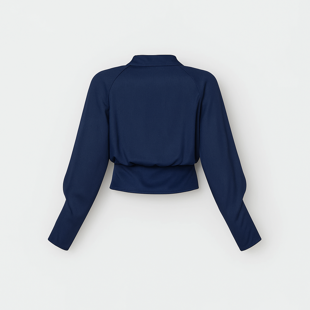 Elsin | Women's Elegant Wrap Puff Sleeve Blouse