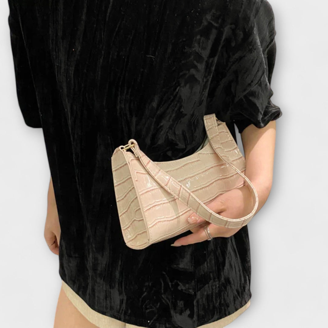 Brenna | Women's Chic Croc-Embossed Shoulder Bag
