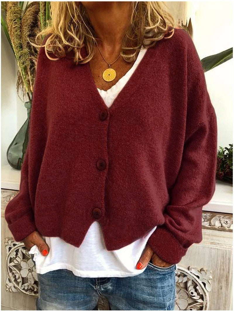 Alouette | Women's Knit Button-Up Relaxed Fit Cardigan