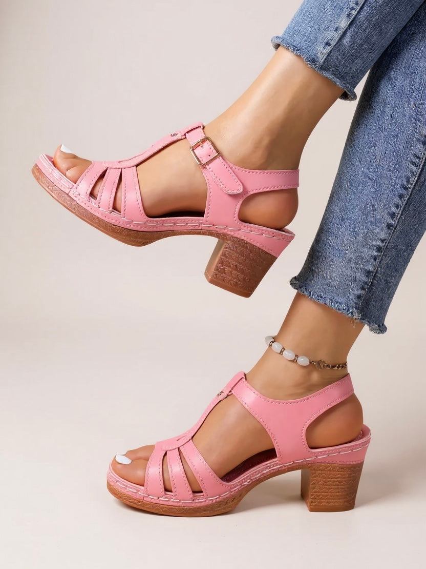 Yseult | Women's Block Heel Strappy Sandals
