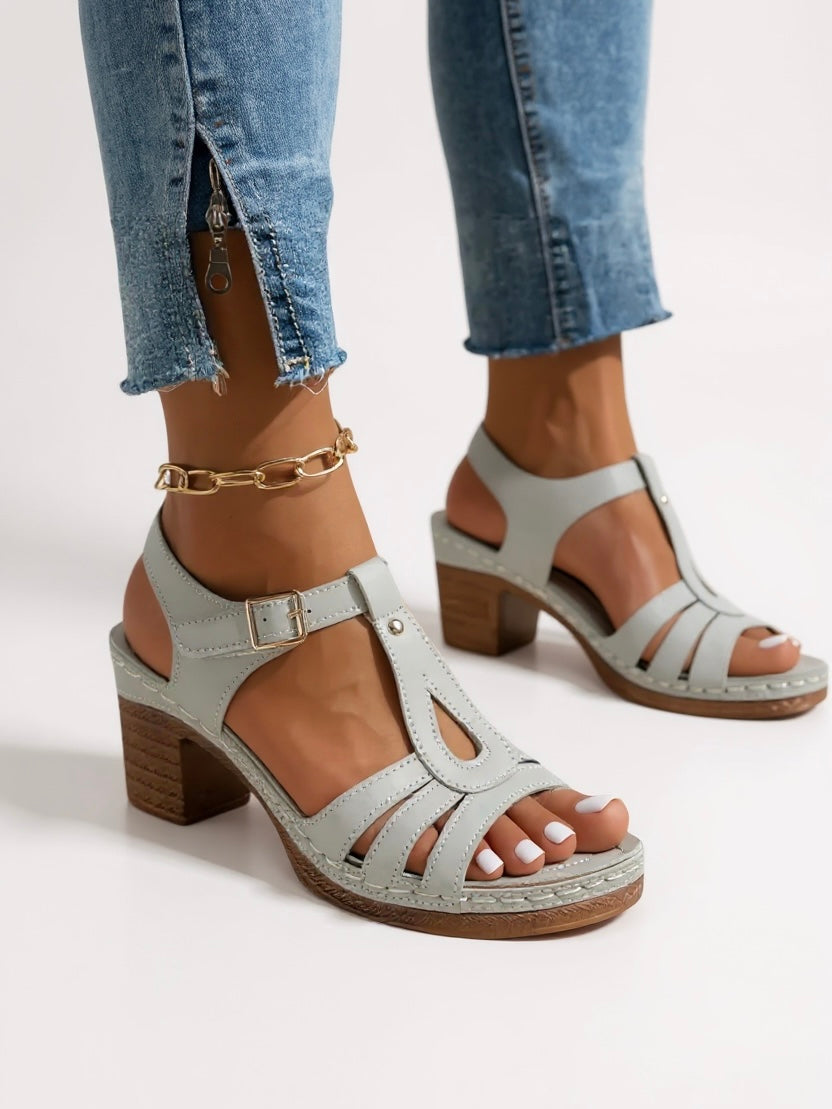 Yseult | Women's Block Heel Strappy Sandals