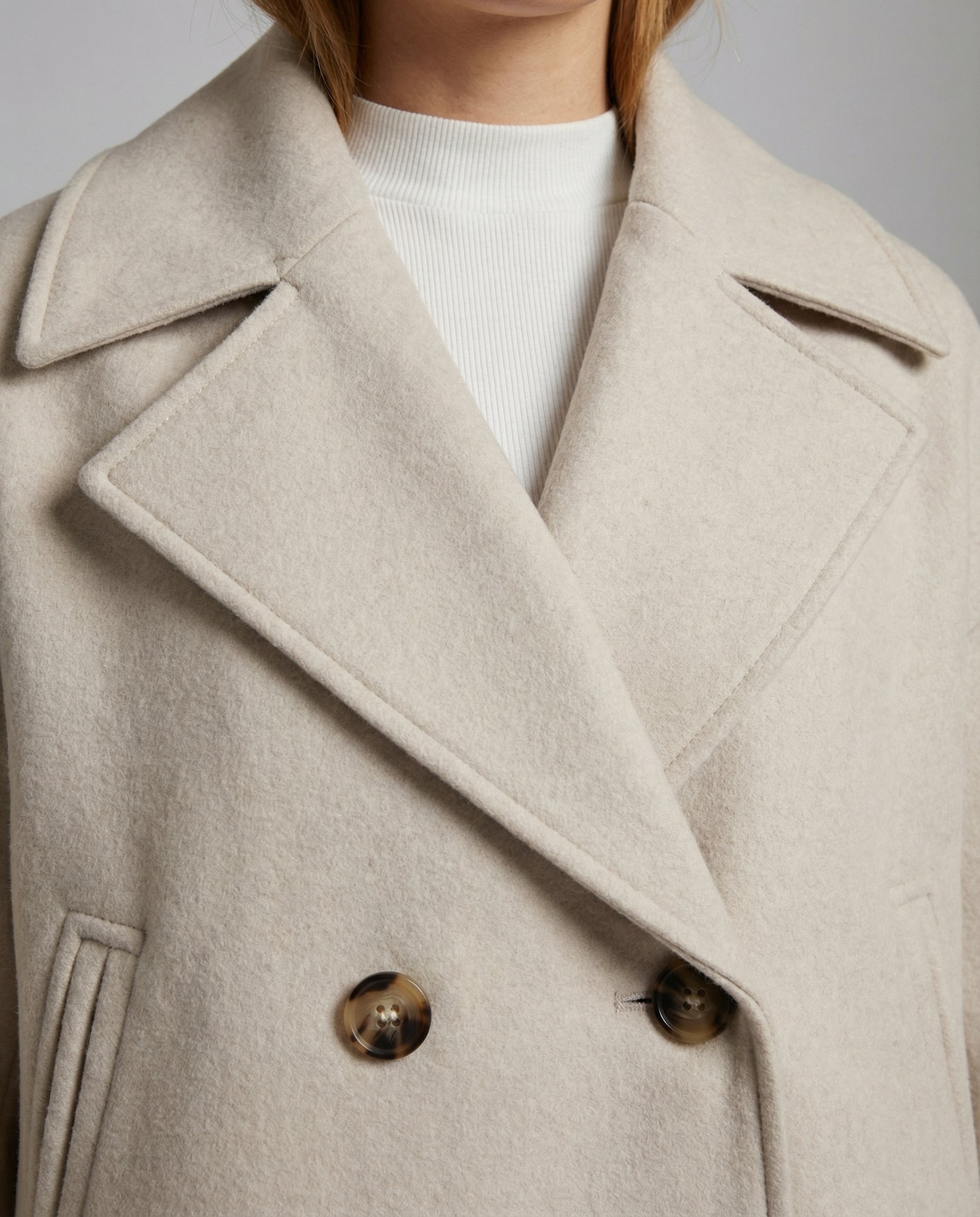 Theolise | Women's Chic Double-Breasted Cropped Jacket