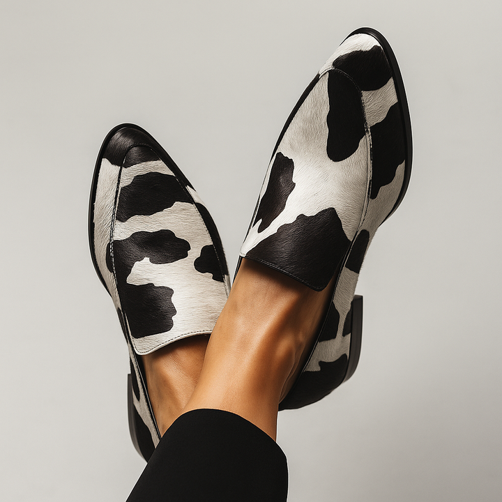 Iskara | Women's Printed Slip-On Walking Loafers
