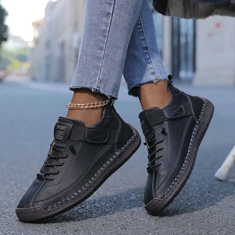 Iverra | Women's Lace-Up Strap Closure Sneakers