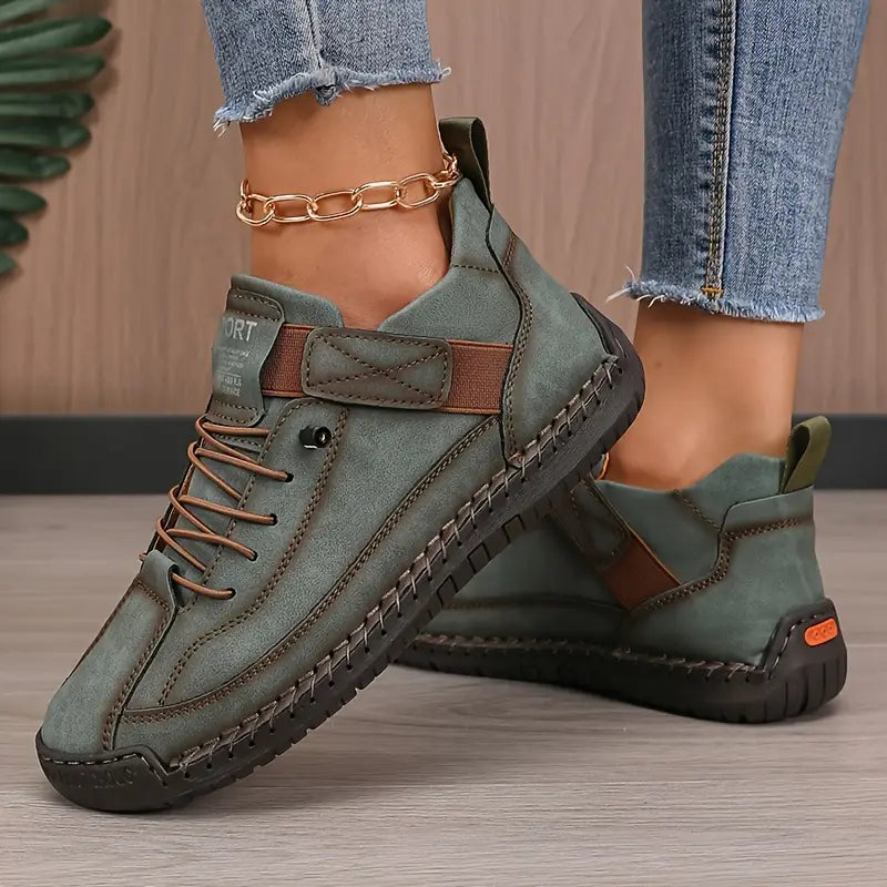 Iverra | Women's Lace-Up Strap Closure Sneakers