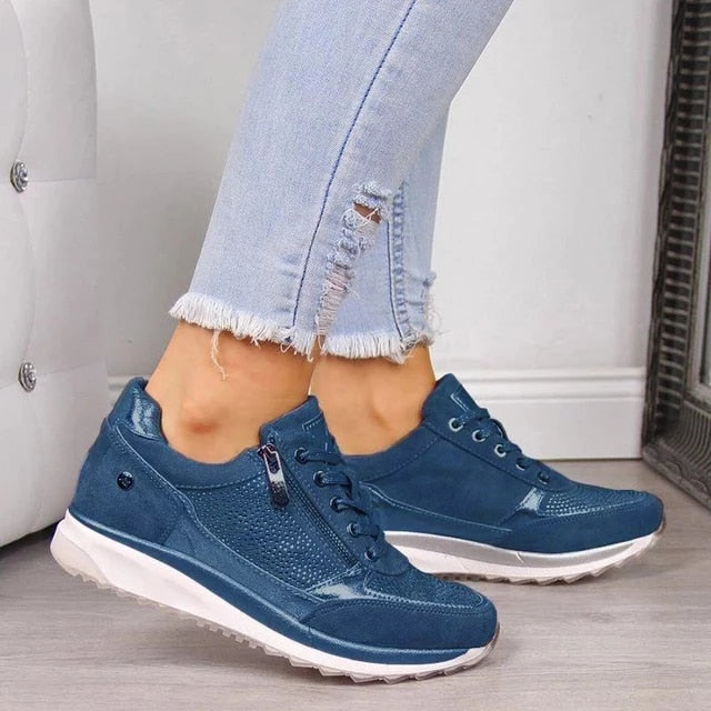 Ursula | Women's Zip-Up Walking Sneakers