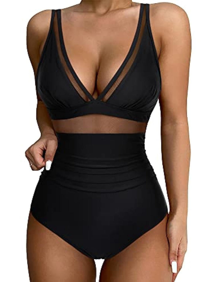 Lorraine | Women's Mesh Panel One-Piece Swimsuit