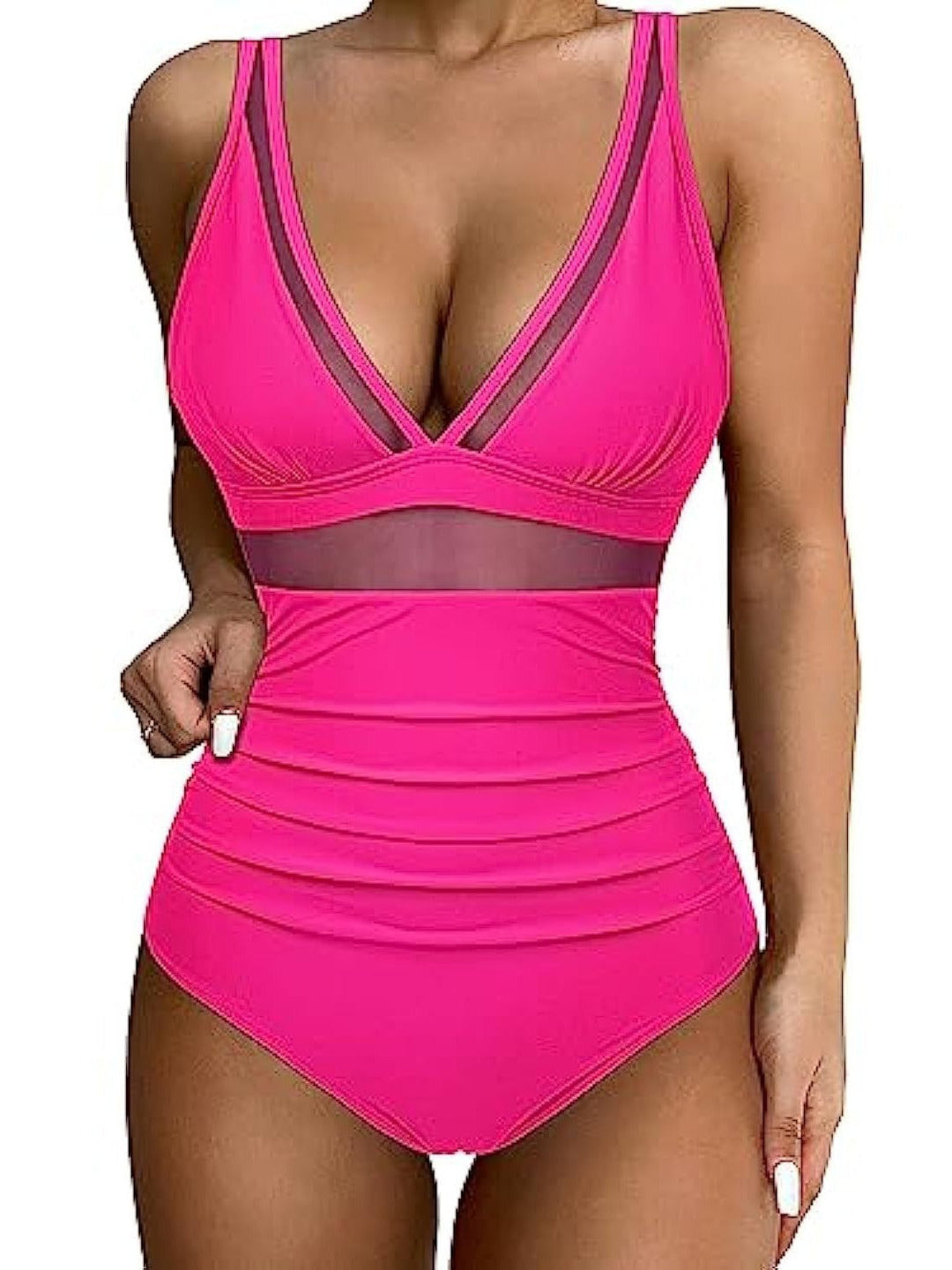Lorraine | Women's Mesh Panel One-Piece Swimsuit