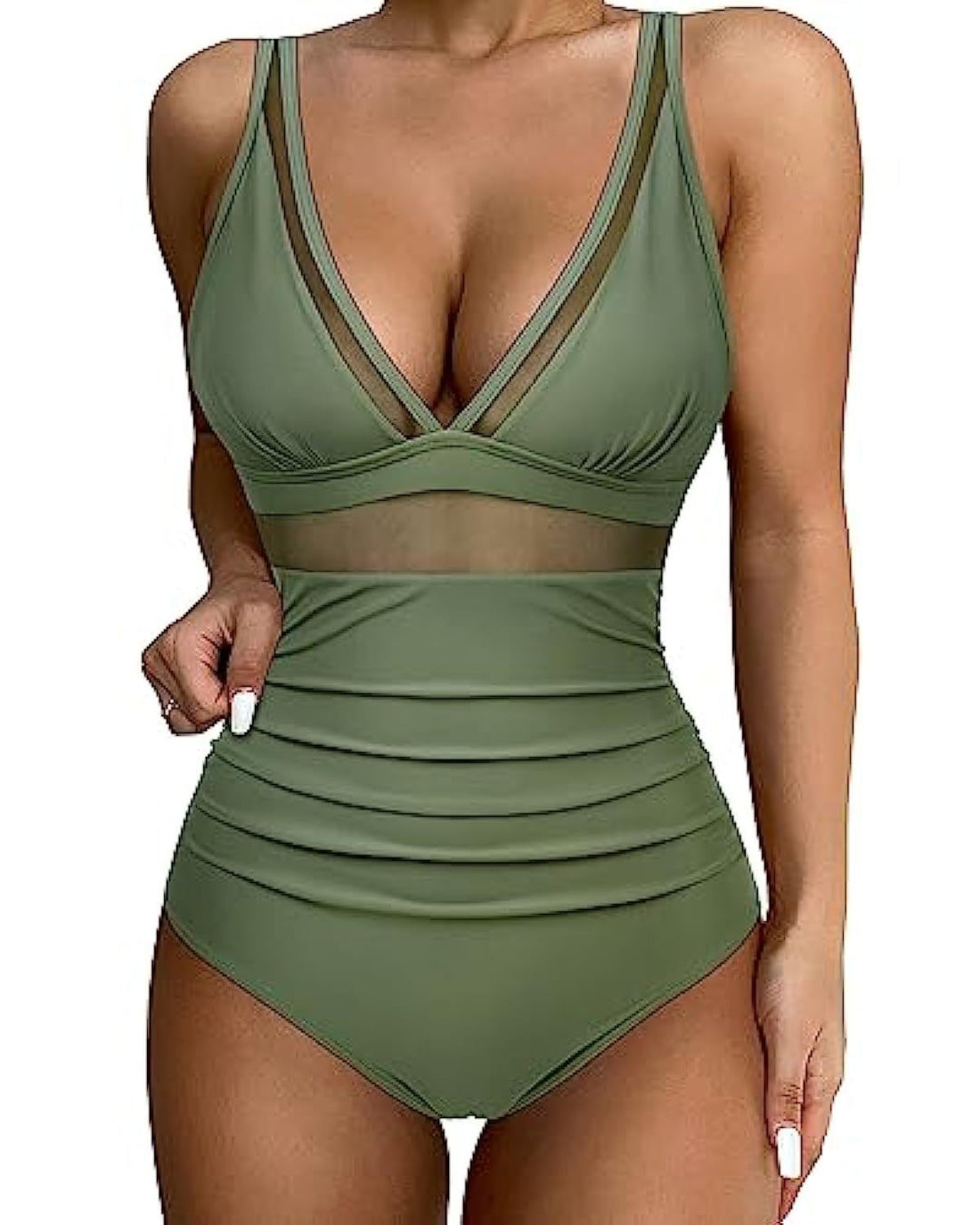 Lorraine | Women's Mesh Panel One-Piece Swimsuit