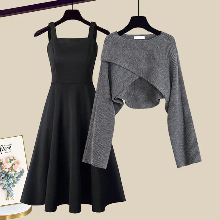 Ovelle | Women's Dress and Sweater Matching Set