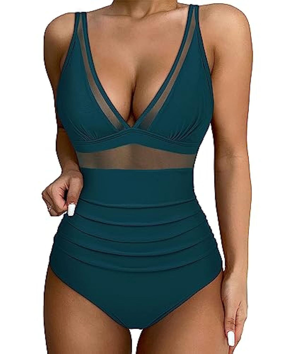 Lorraine | Women's Mesh Panel One-Piece Swimsuit