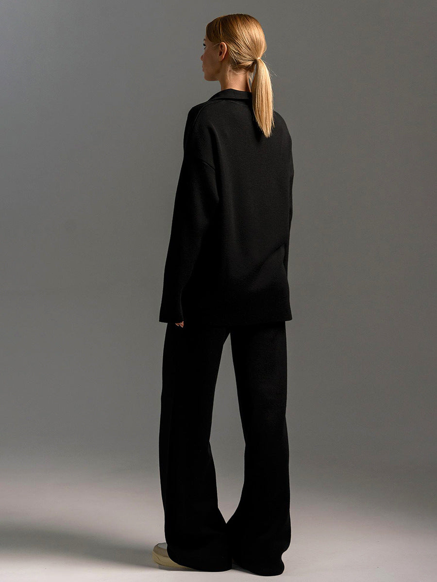Velmira | Women's Collared Relaxed Two Piece Lounge Set