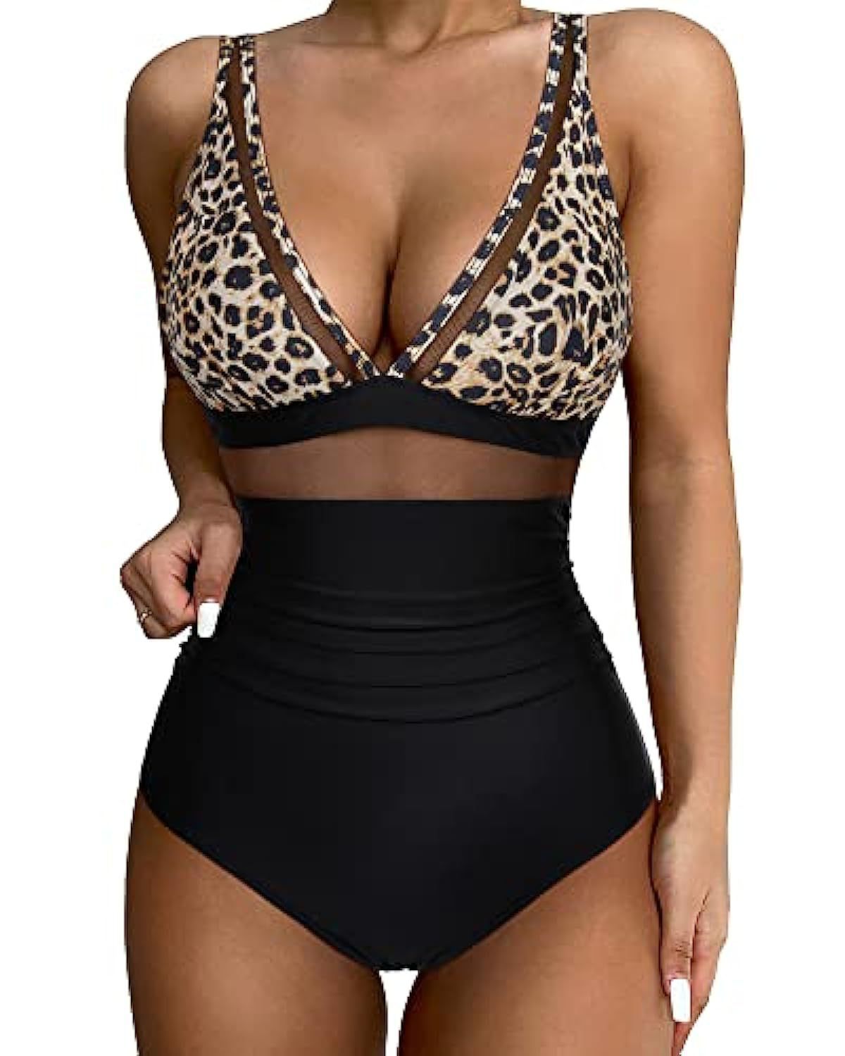 Lorraine | Women's Mesh Panel One-Piece Swimsuit