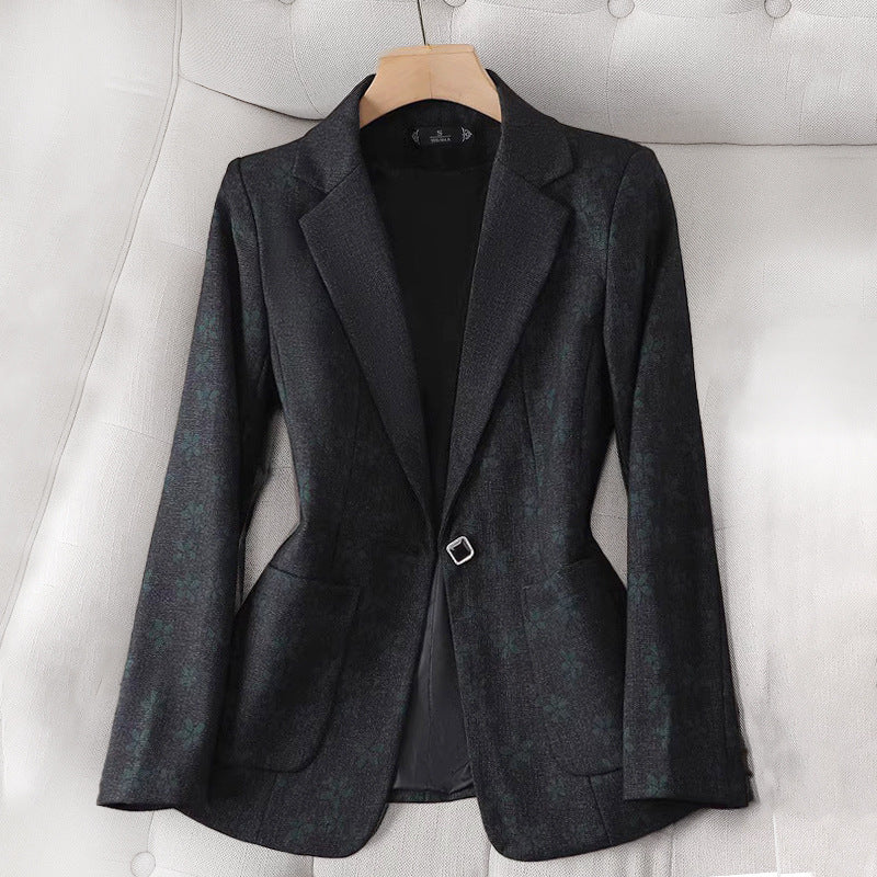 Merixa | Women's Tailored Grid Pattern Blazer