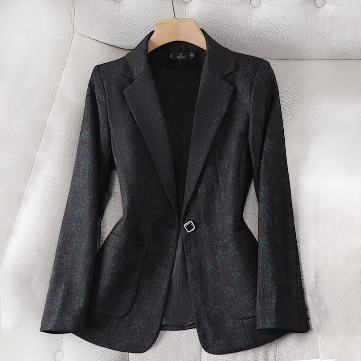 Merixa | Women's Tailored Grid Pattern Blazer