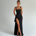 Velissea | Women's Elegant Open Back Slit Maxi Dress