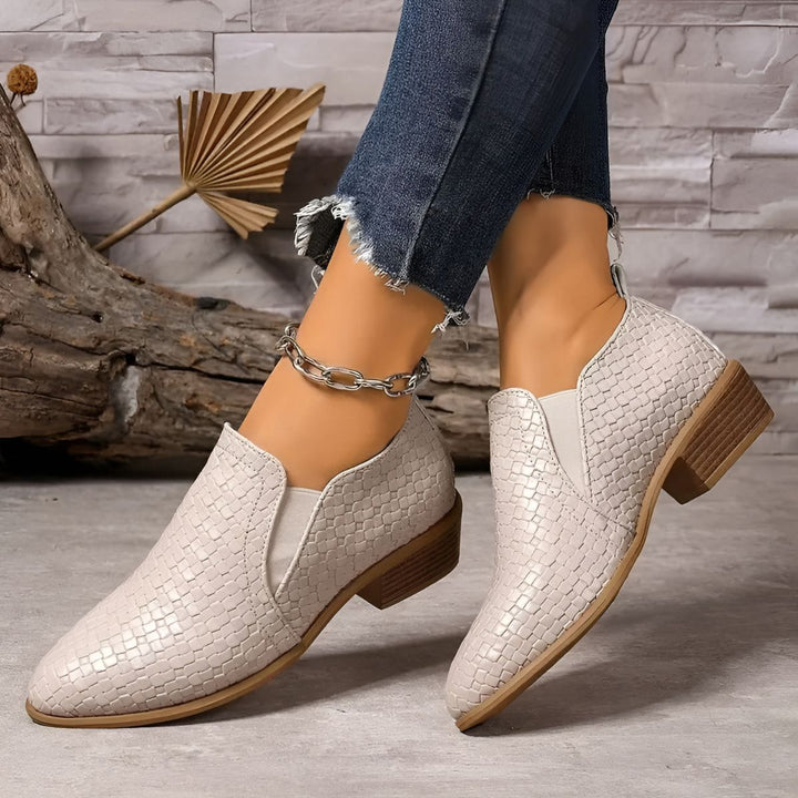 Zolira | Women's Woven Texture Comfort Oxford Shoes