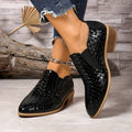 Zolira | Women's Woven Texture Comfort Oxford Shoes