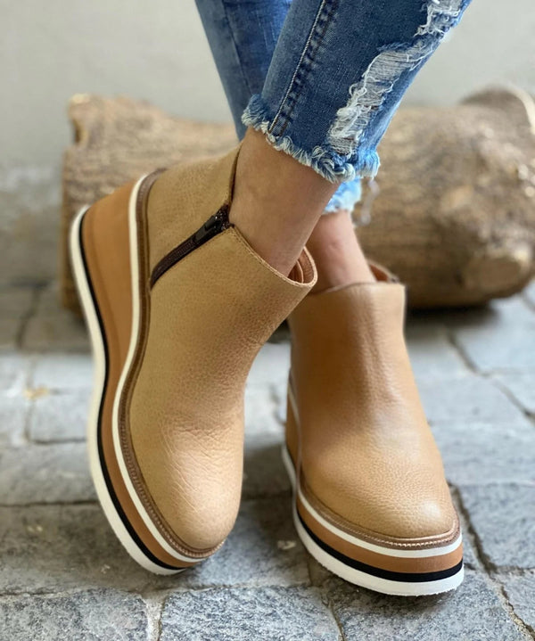 Mirethia | Women's Summer Platform Slip-On Ankle Boots