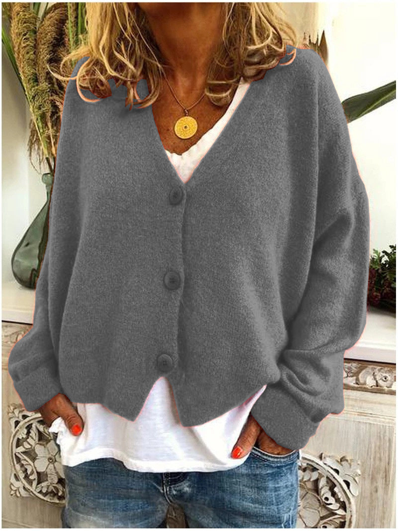 Alouette | Women's Knit Button-Up Relaxed Fit Cardigan