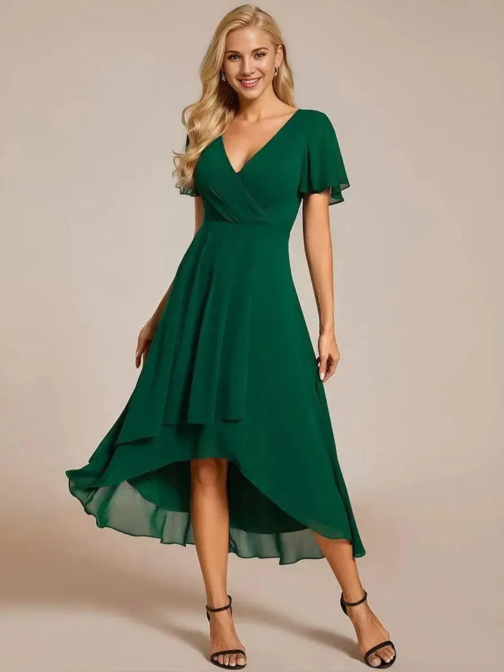 Thireya | Women's Elegant Flowing Midi Dress