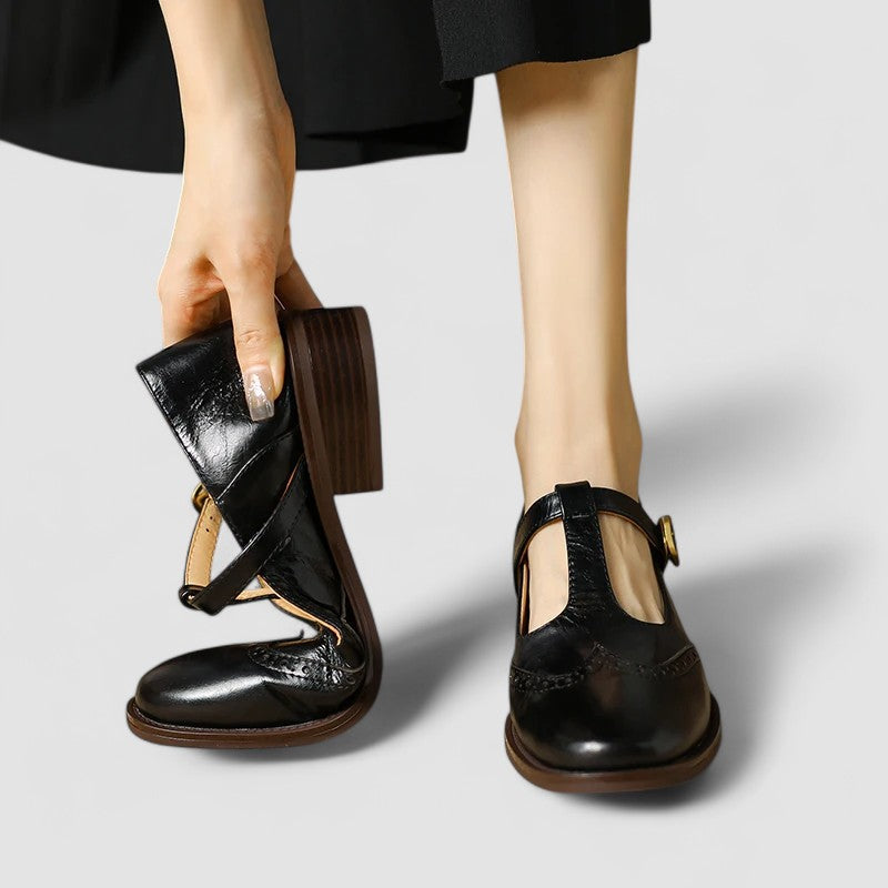 Vaenora | Women's Block Heel Strap Mary Jane Shoes