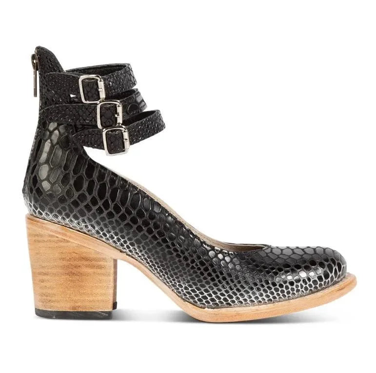 Driselle | Women's Strap Detail Block Heel Pumps