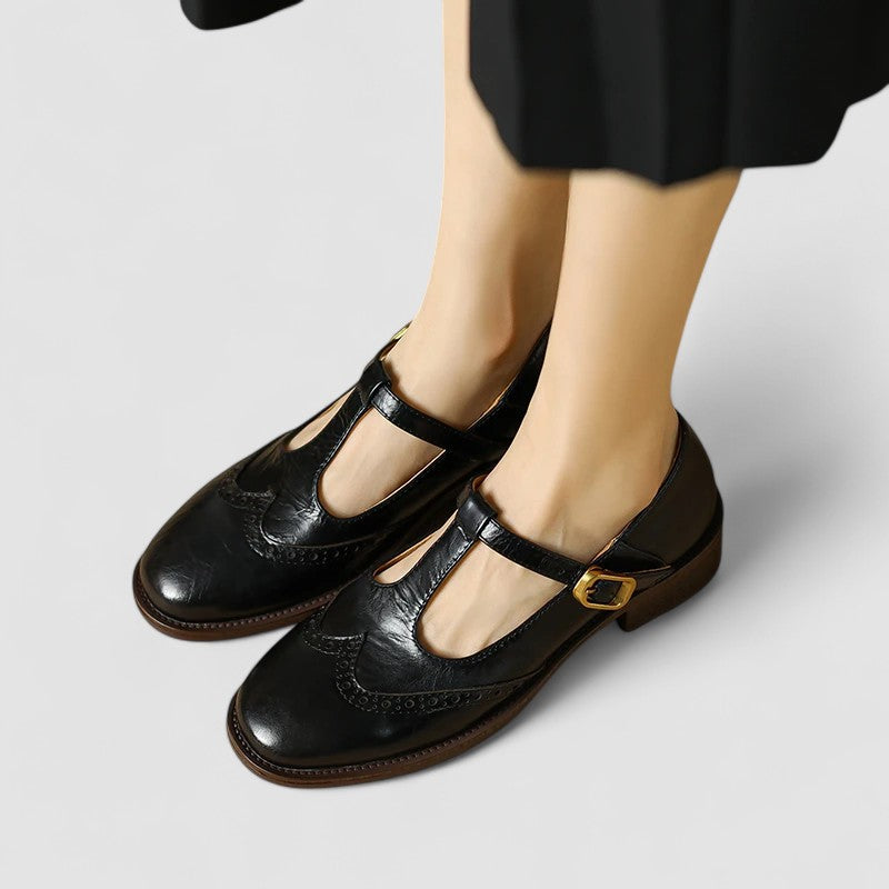 Vaenora | Women's Block Heel Strap Mary Jane Shoes