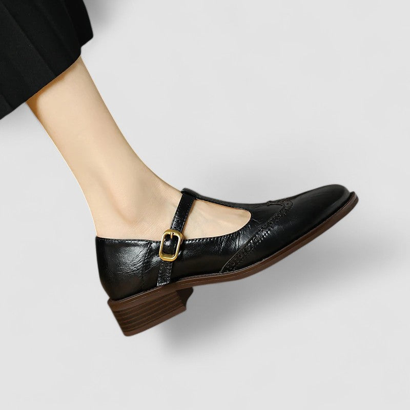 Vaenora | Women's Block Heel Strap Mary Jane Shoes